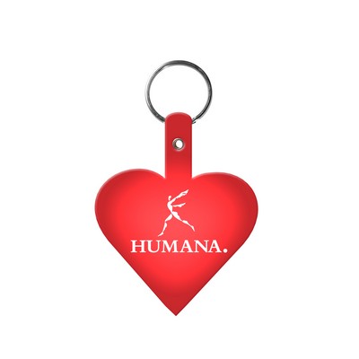 Heart Shaped Flexible Key Tag